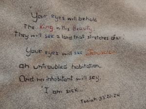 Your eyes will behold the King! Isaiah 33:17-24